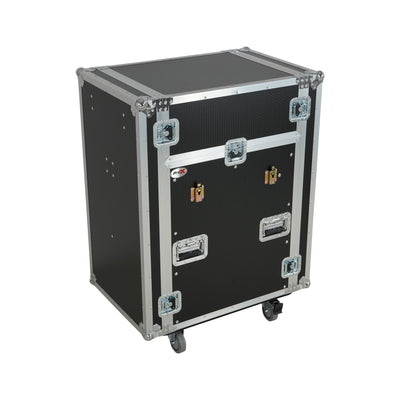 ProX Universal 19 Rack-mount Mixer with 13U Top and 16U Front with 2 Side Work Tables