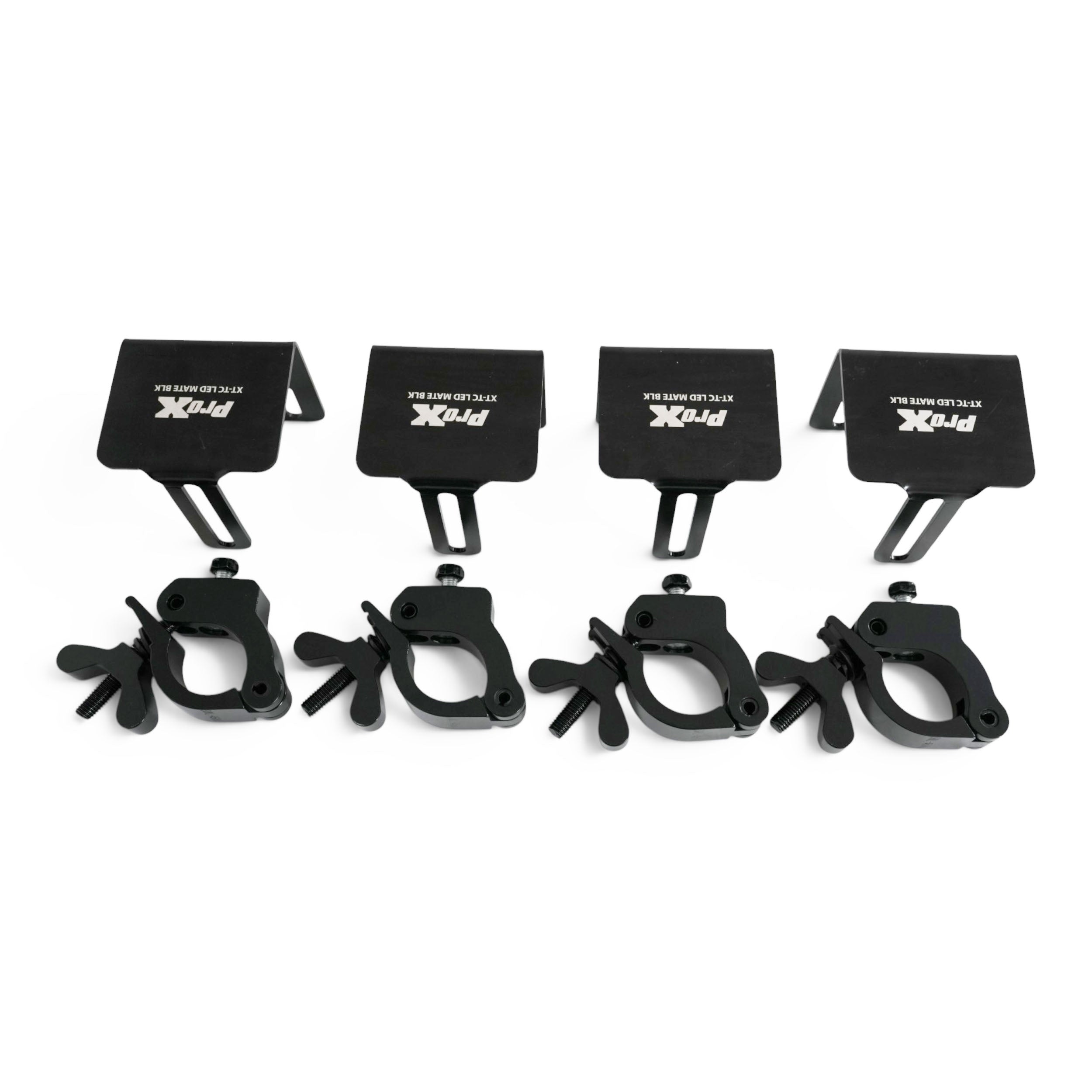 ProX Direct LED Video Panel to 2" Truss Pipe Mounting Bracket with Included Clamp Black Set of 4