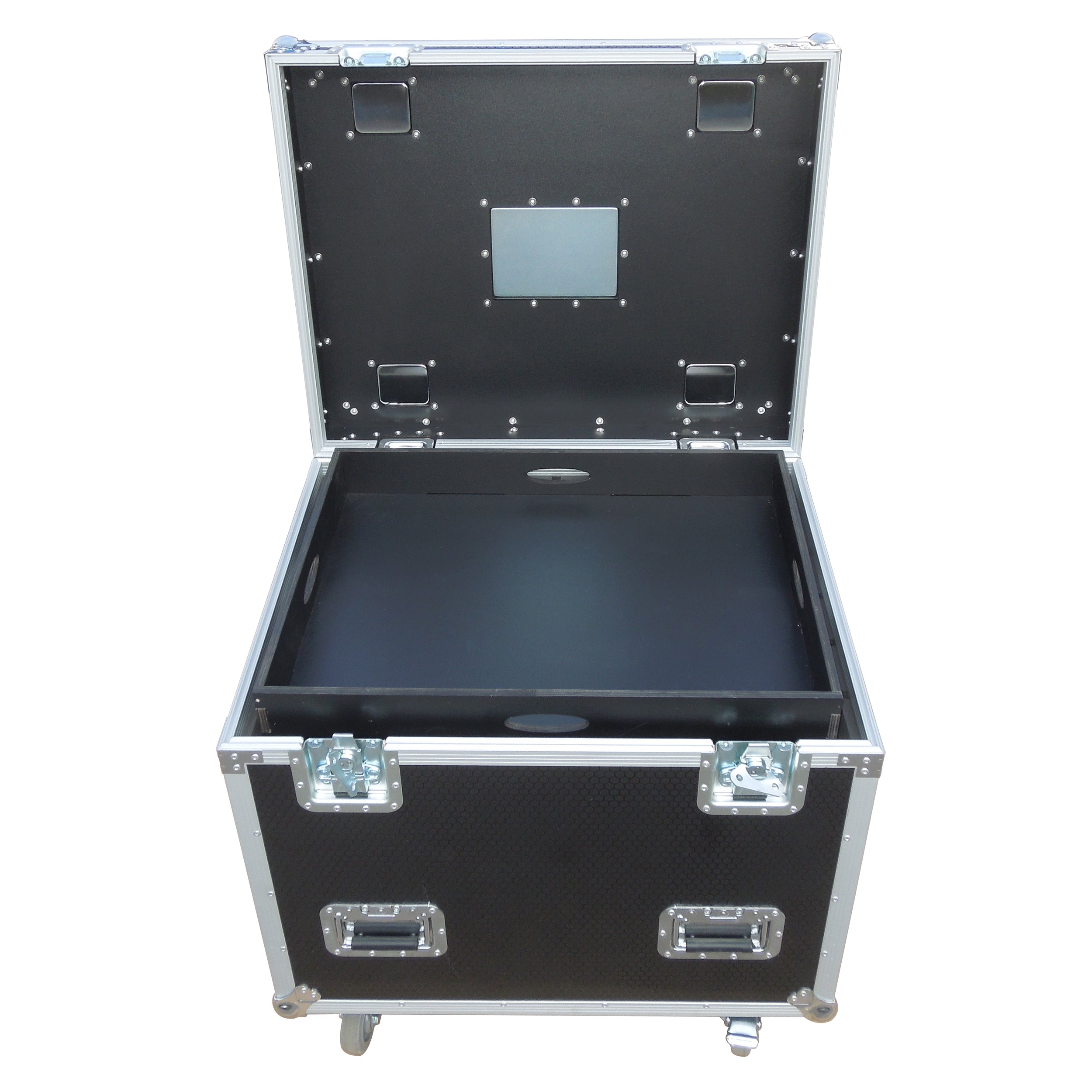 ProX TruckPax Utility ATA Flight Case Truck Storage Road Case with Dividers Tray and 4" in casters – 24"x30"x30" Ext