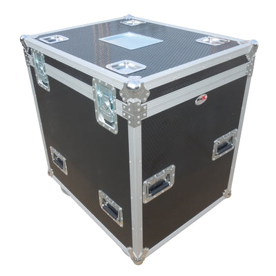 ProX TruckPax Utility ATA Flight Case Truck Storage Road Case with Dividers Tray and 4" in casters – 24"x30"x36" Ext