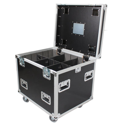 ProX TruckPax Utility ATA Flight Case Truck Storage Road Case with Dividers Tray and 4" in casters – 24"x30"x30" Ext