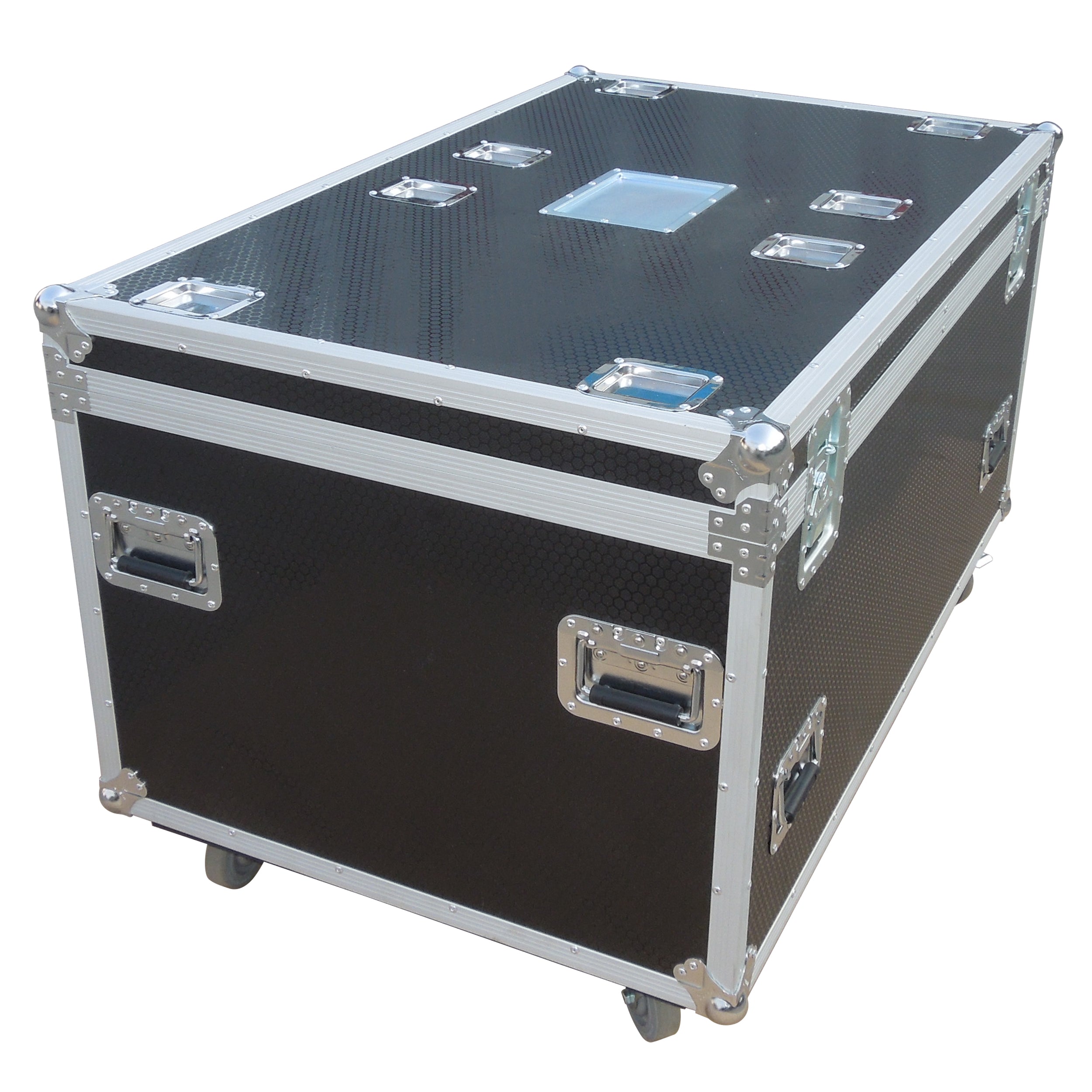 ProX TruckPax Utility ATA Flight Case Truck Storage Road Case with Dividers Tray and 4" in casters – 48"x30"x30" Ext