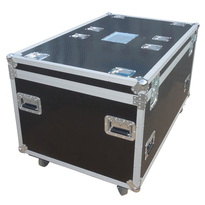 ProX TruckPax Utility ATA Flight Case Truck Storage Road Case with Dividers Tray and 4" in casters – 48"x30"x30" Ext