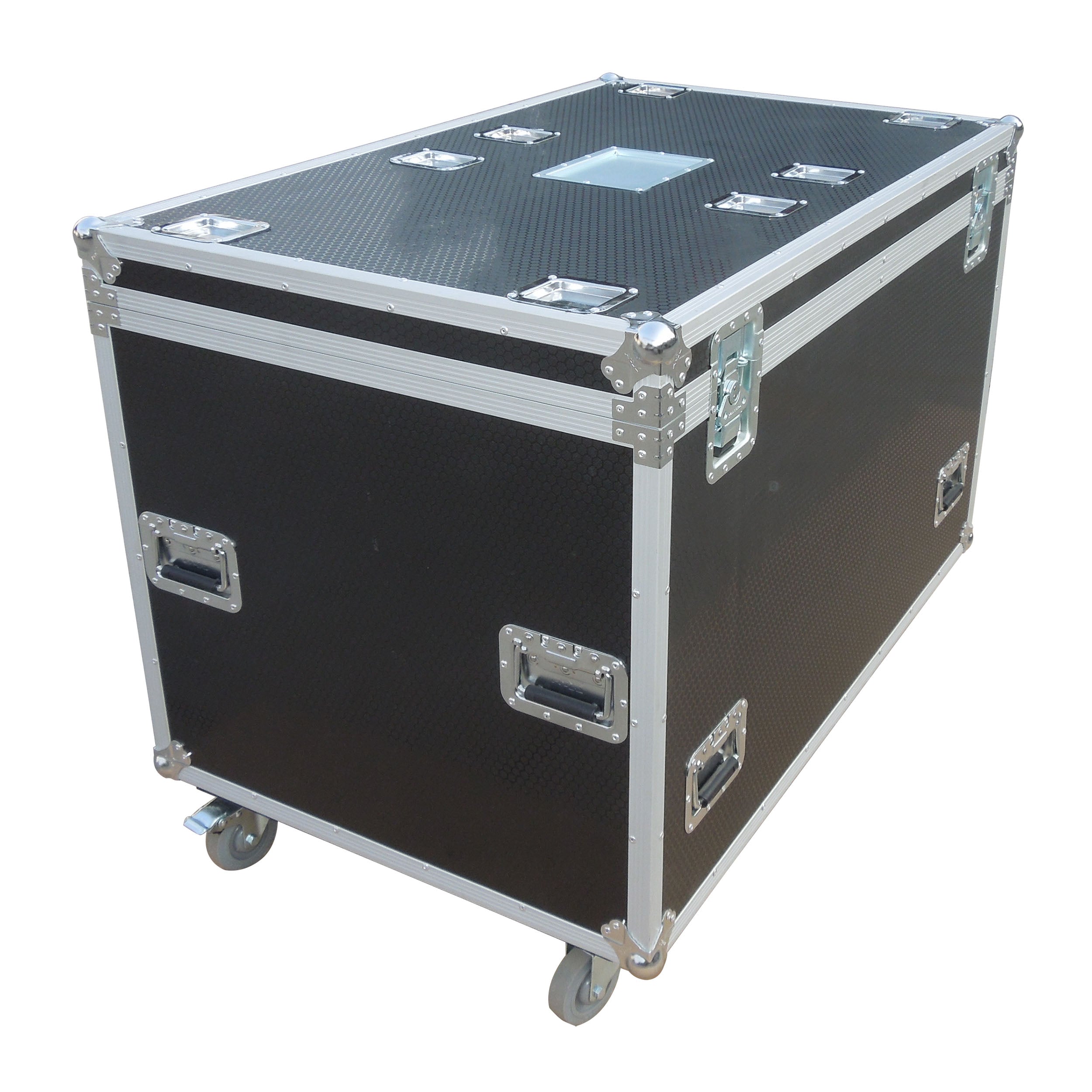 ProX TruckPax Utility ATA Flight Case Truck Storage Road Case with Dividers Tray and 4" in casters – 48"x30"x36" Ext