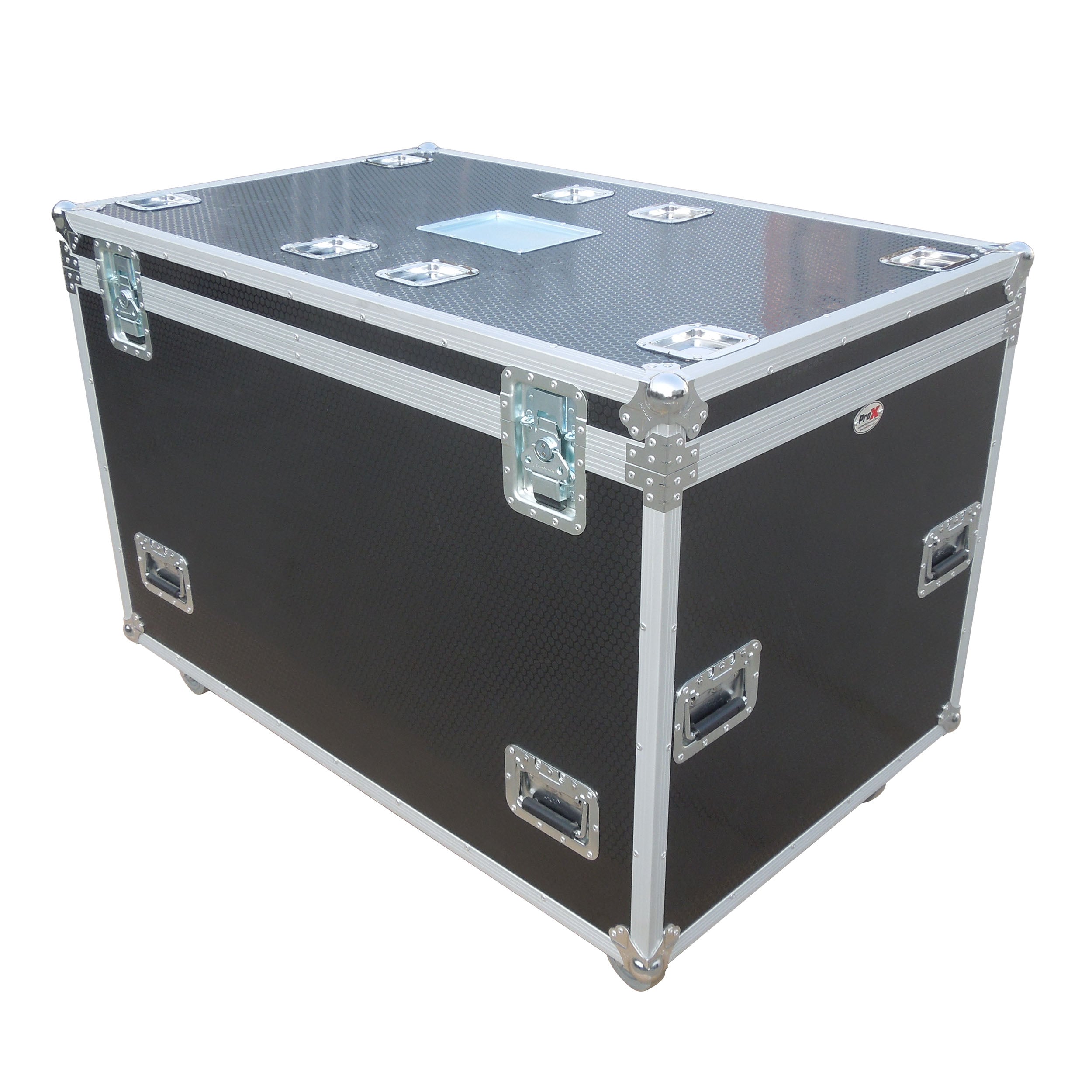 ProX TruckPax Utility ATA Flight Case Truck Storage Road Case with Dividers Tray and 4" in casters – 48"x30"x36" Ext