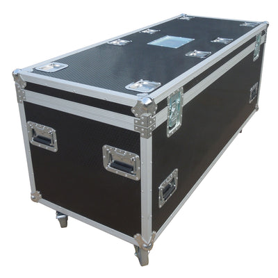 ProX TruckPax Utility ATA Flight Case Truck Storage Road Case with Dividers Tray and 4" in casters - 24"x60"x30" Ext