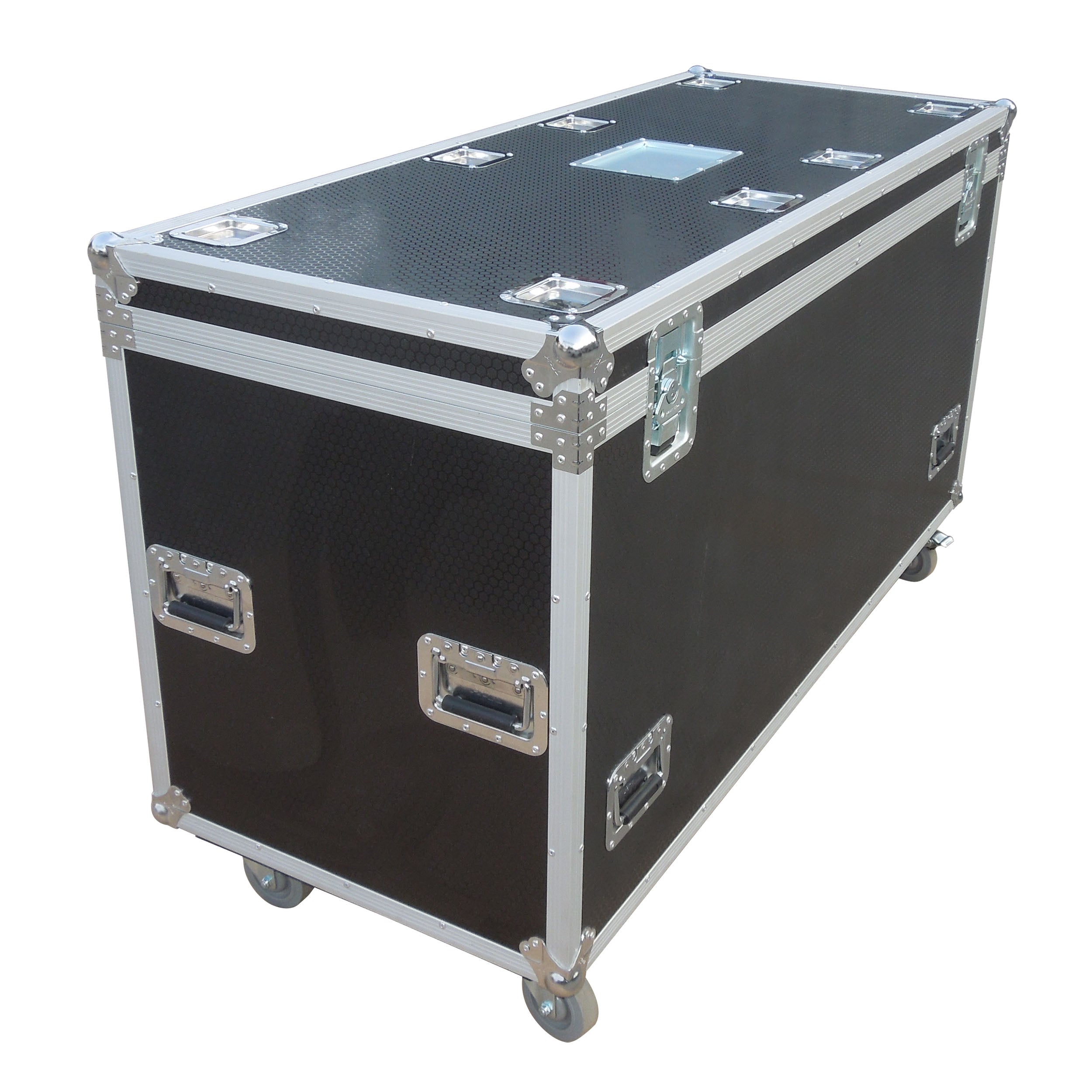 ProX TruckPax Utility ATA Flight Case Truck Storage Road Case with Dividers Tray and 4" in casters – 24"x60"x36" Ext