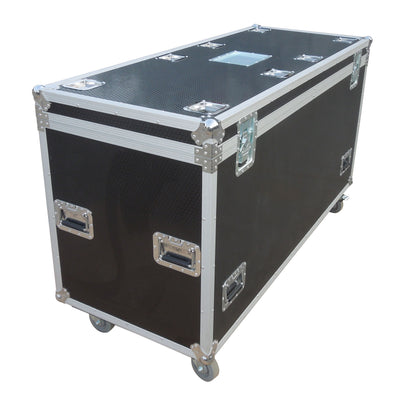 ProX TruckPax Utility ATA Flight Case Truck Storage Road Case with Dividers Tray and 4" in casters – 24"x60"x36" Ext