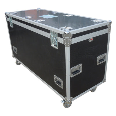 ProX TruckPax Utility ATA Flight Case Truck Storage Road Case with Dividers Tray and 4" in casters – 24"x60"x36" Ext