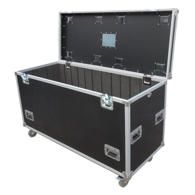 ProX TruckPax Utility ATA Flight Case Truck Storage Road Case with Dividers Tray and 4" in casters – 24"x60"x36" Ext