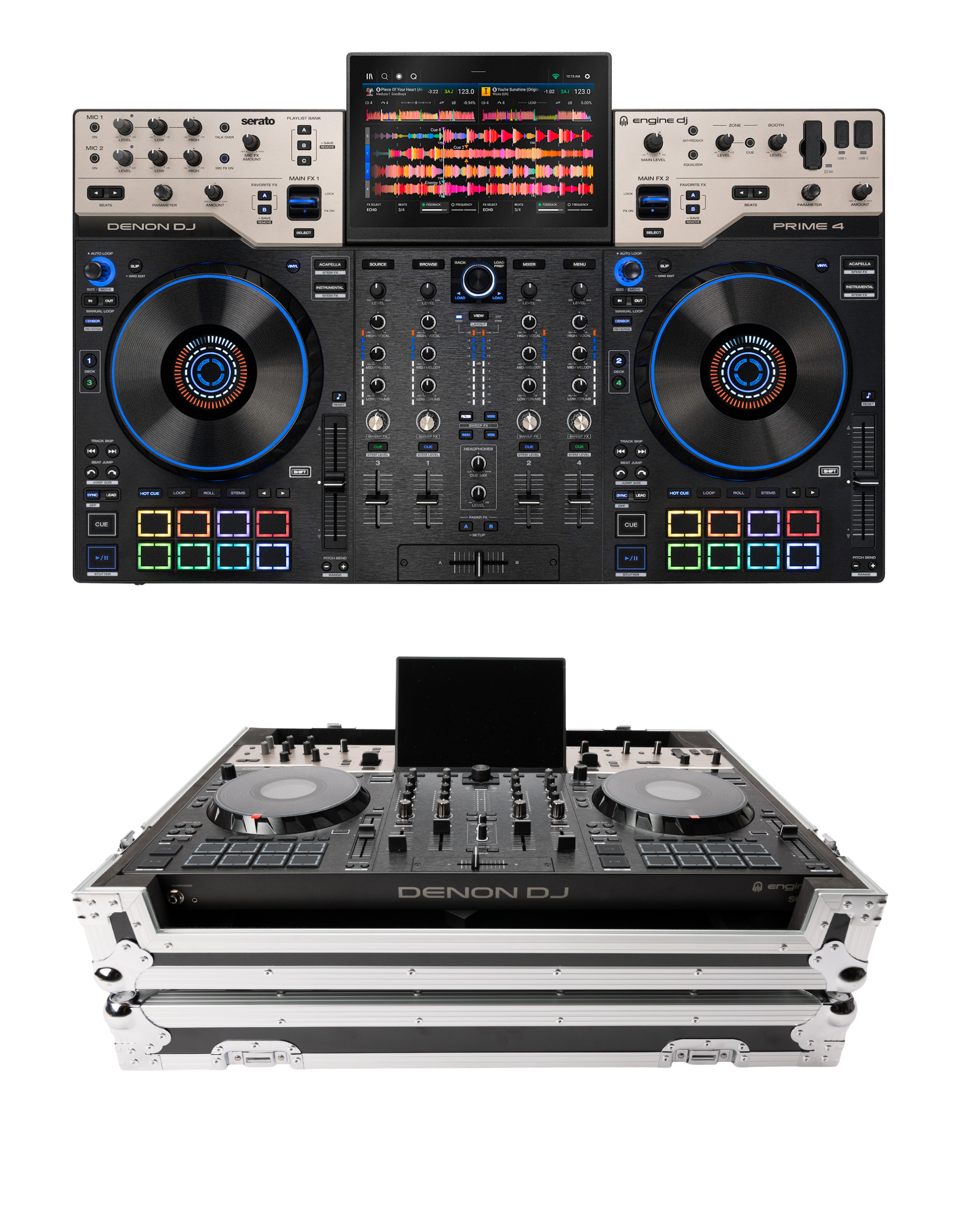Denon DJ Prime 4 G2 + Magma MGA41047 Case Bundle