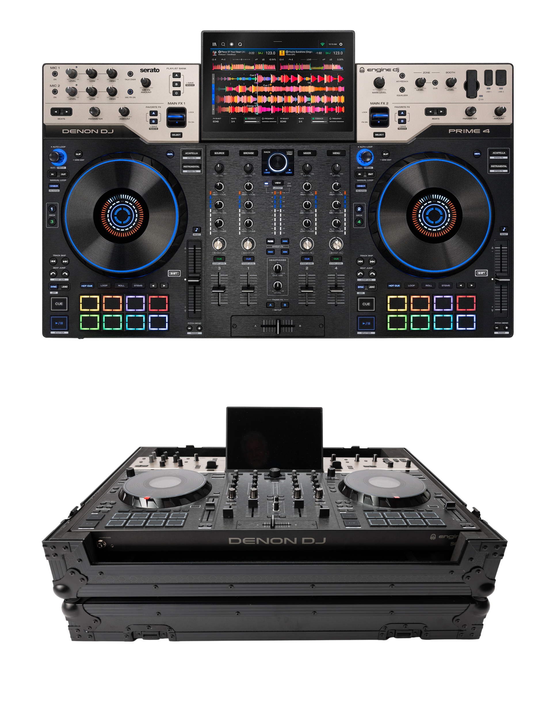 Denon DJ Prime 4 G2 + Magma MGA41048 Case Bundle