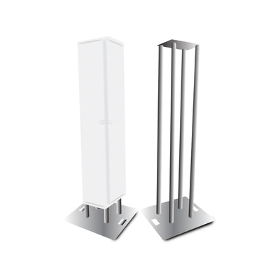 ProX Set of 2 4.92ft Totem Package Includes a 12in Top Plate, 24in Base Plate and Four 1.5m F31 Tubes W-White Scrim Cover
