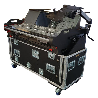 ProX Flip-Ready Easy Detachable Retracting Case With 2U for Yamaha PM3 RIVAGE Console by ZCase Custom Order