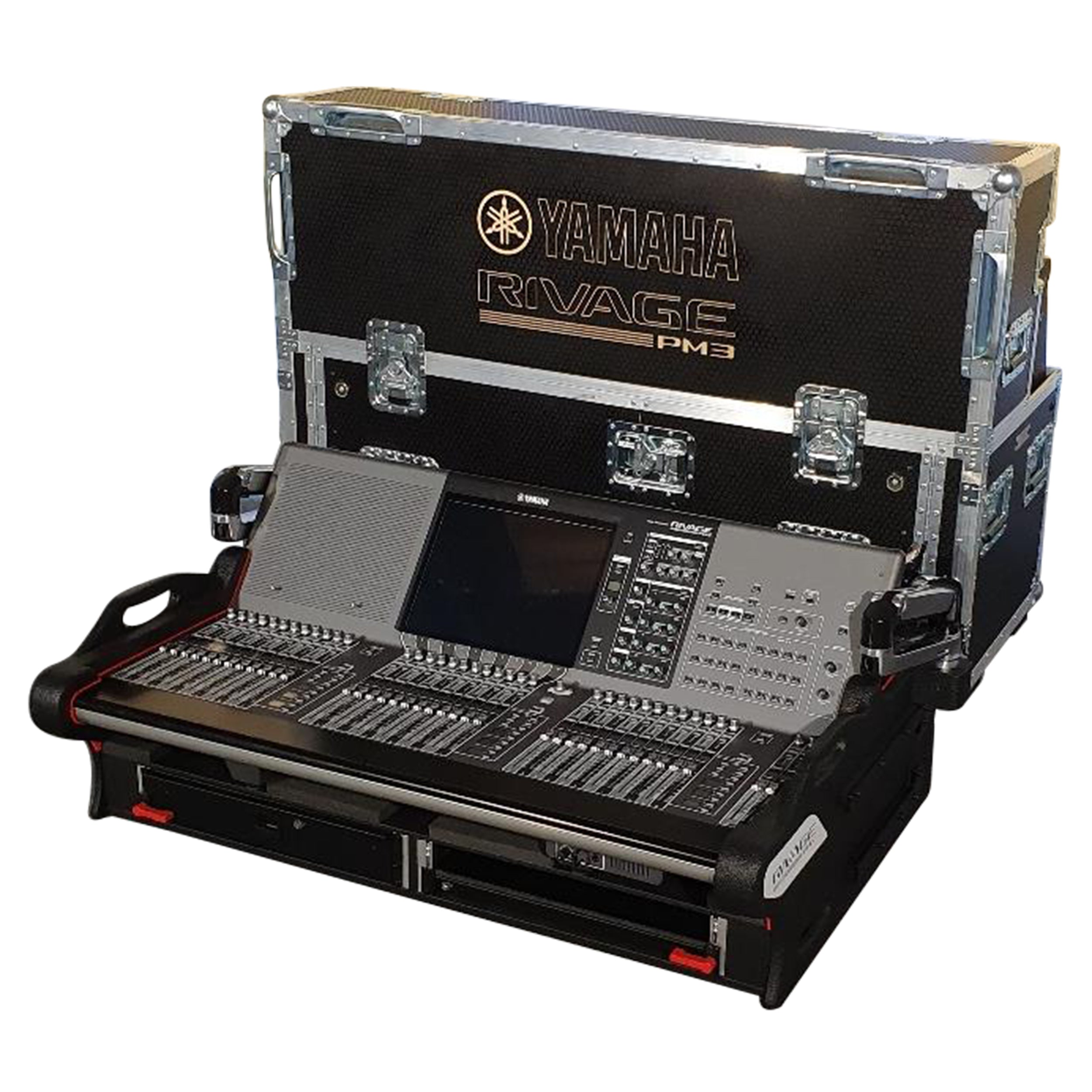 ProX Flip-Ready Easy Detachable Retracting Case With 2U for Yamaha PM3 RIVAGE Console by ZCase Custom Order