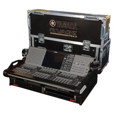 ProX Flip-Ready Easy Detachable Retracting Case With 2U for Yamaha PM3 RIVAGE Console by ZCase Custom Order