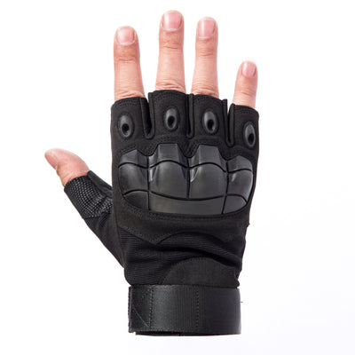 ProX X-GRIPZ Hard Rubber Knuckle Fingerless Gloves - For Truss and Stage Performance