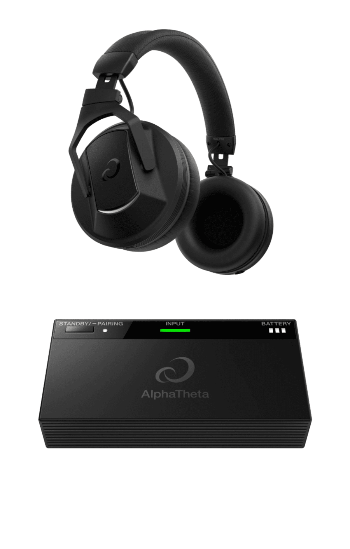 AlphaTheta HDJ-F10-TX - Professional Wireless DJ Headphones With HP-TX01 Transmitter