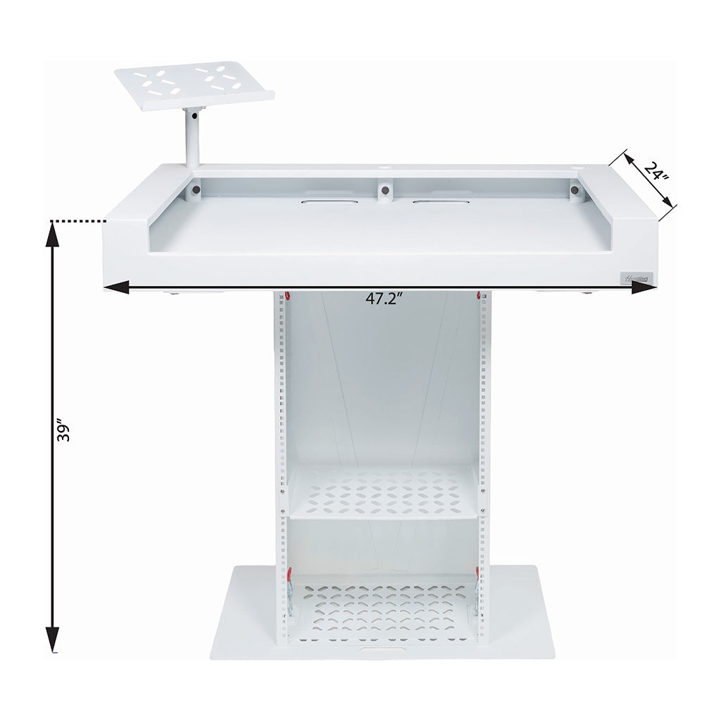 Headliner HL30001 - Malibu Portable DJ Booth (White)