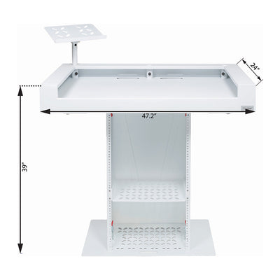 Headliner HL30001 - Malibu Portable DJ Booth (White)