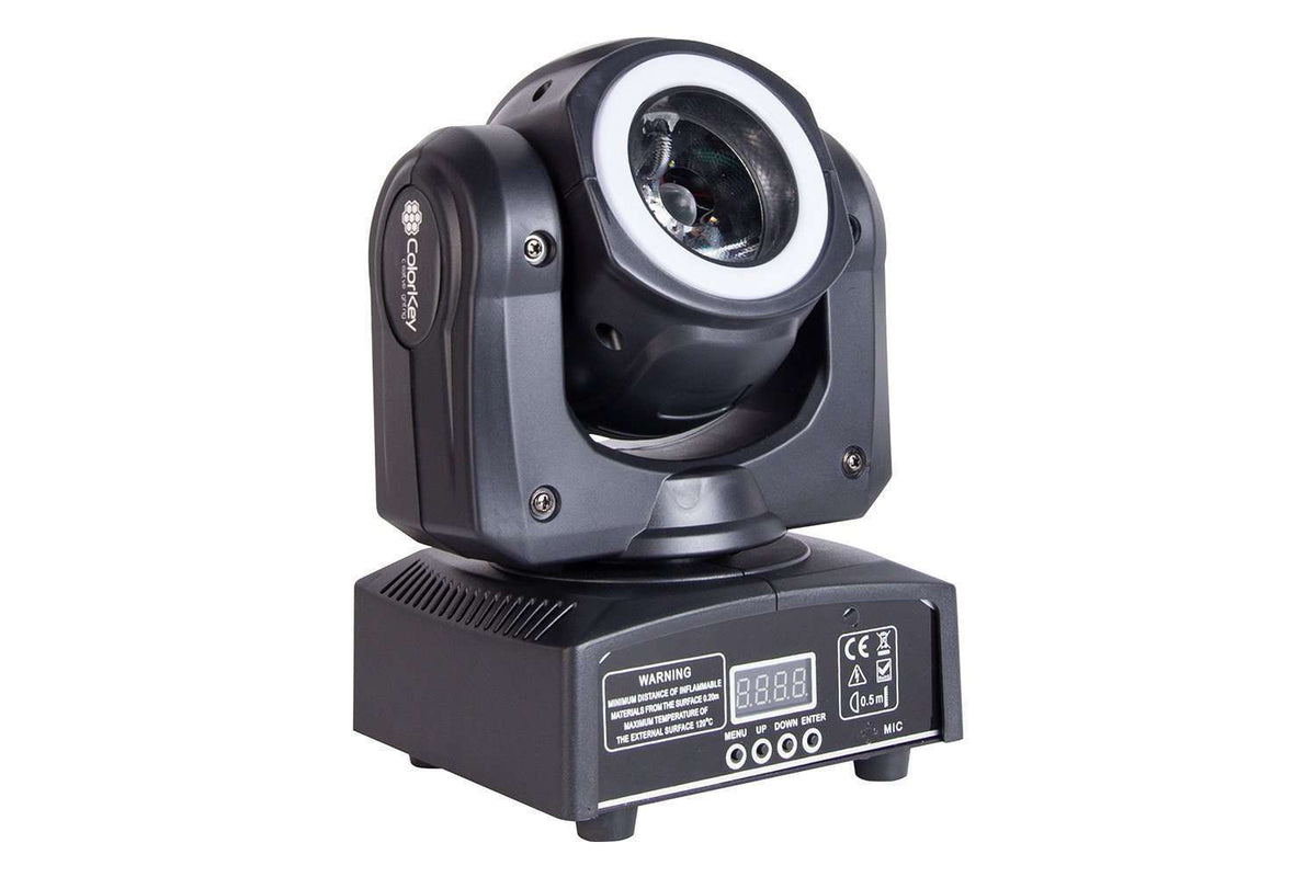 Colorkey Mover Halo Beam QUAD MKII - RGBW Beam Moving Head with LED Halo