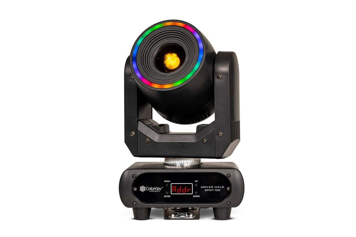 Colorkey Halo Spot 100 - 100W LED Moving Head Spot with RGB Halo