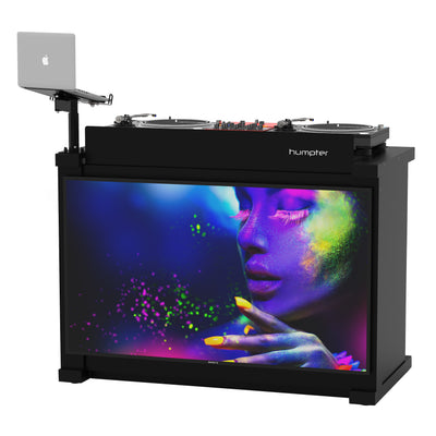 ProX BLACK B3 Quick Folding DJ Controller Turntable CD-J Facade Table Workstation by Humpter