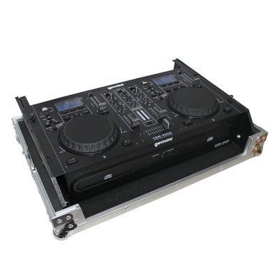 ProX Rack Mount 19" Mixer Case 7U Top Slant Removable Front Panel fits Gemini CDM-4000