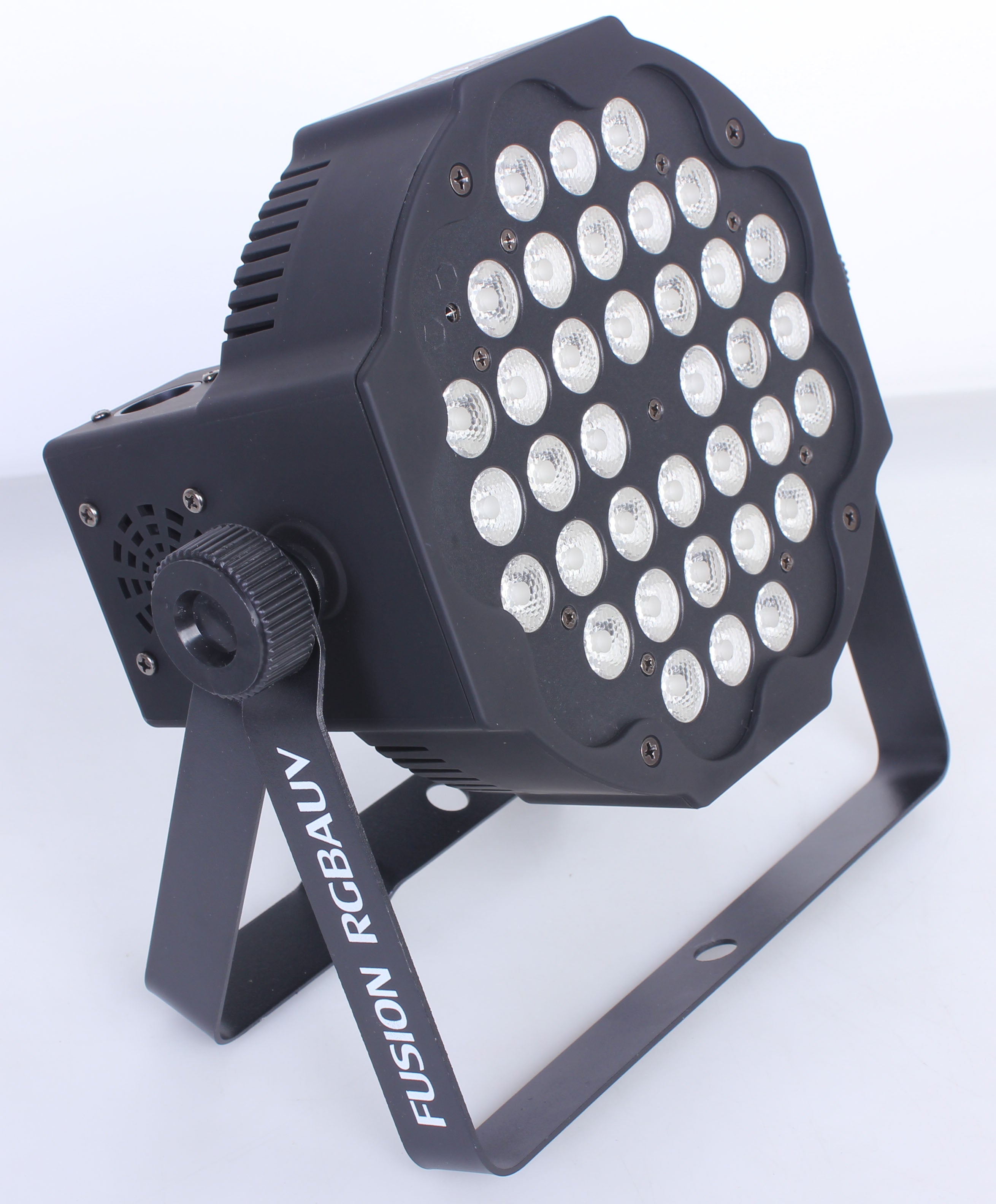 ProX Fusion RGBWA Par 36x 1W LED Slim Par Black Housing
