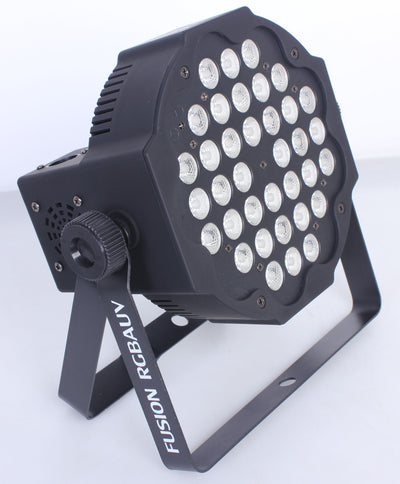 ProX Fusion RGBWA Par 36x 1W LED Slim Par Black Housing