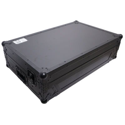 ProX ATA Flight Road Case For Hercules T7 Inpulse Controller with Laptop Shelf 1U Rack Space and Wheels - Black Finish