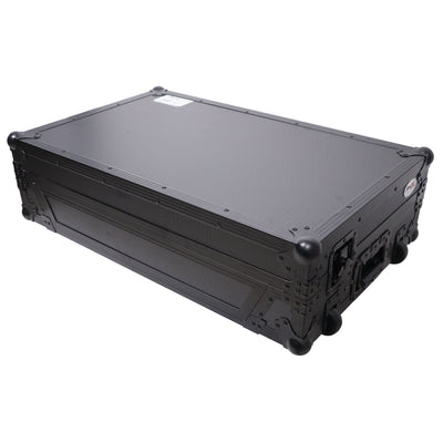 ProX ATA Flight Road Case For Hercules T7 Inpulse Controller with Laptop Shelf 1U Rack Space and Wheels - Black Finish