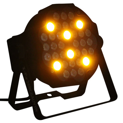 ProX Fusion RGBWA Par 36x 1W LED Slim Par Black Housing