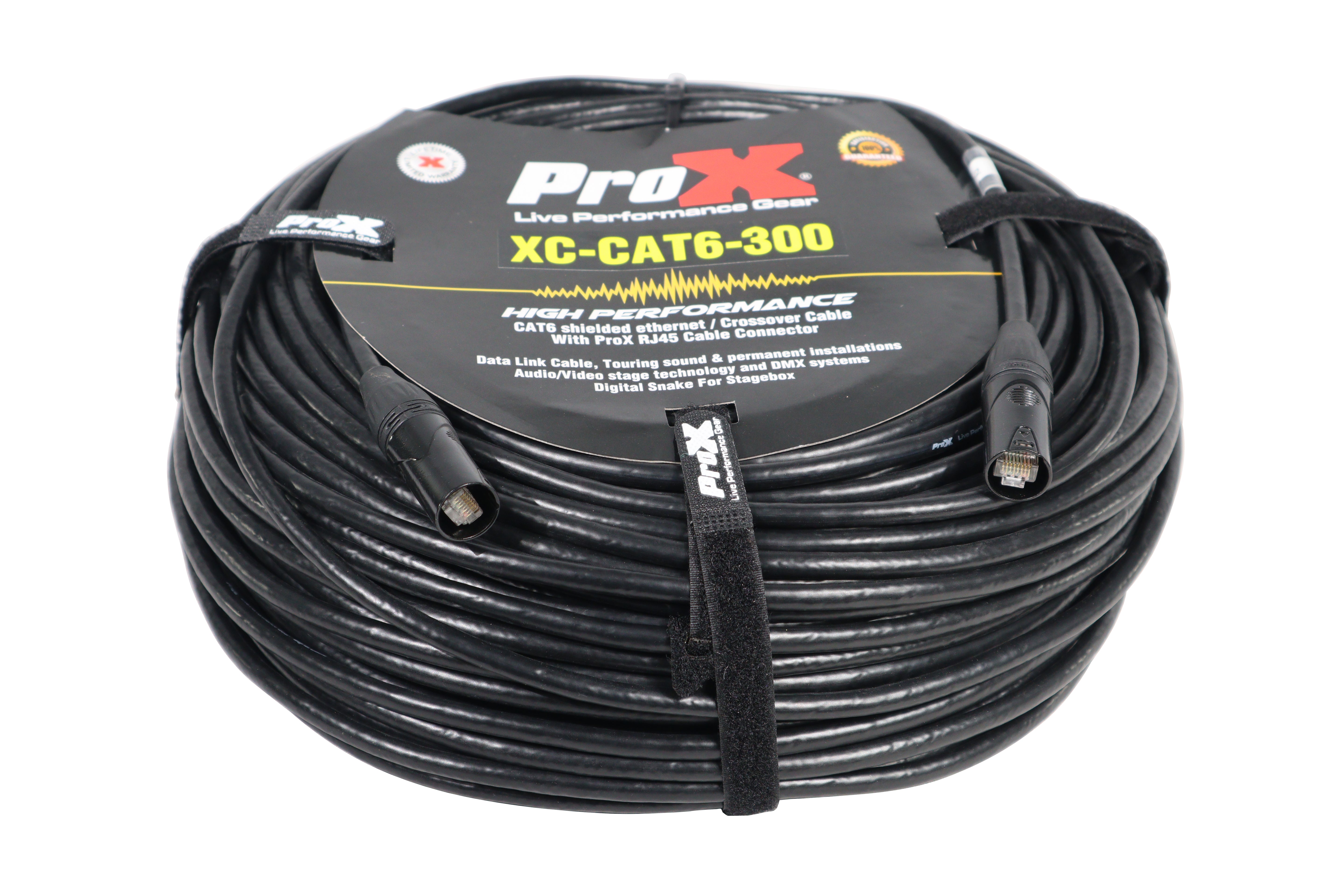ProX ProX 300 Ft STP Cat 6 Cable W-RJ45 for Network and Snake Box Connections