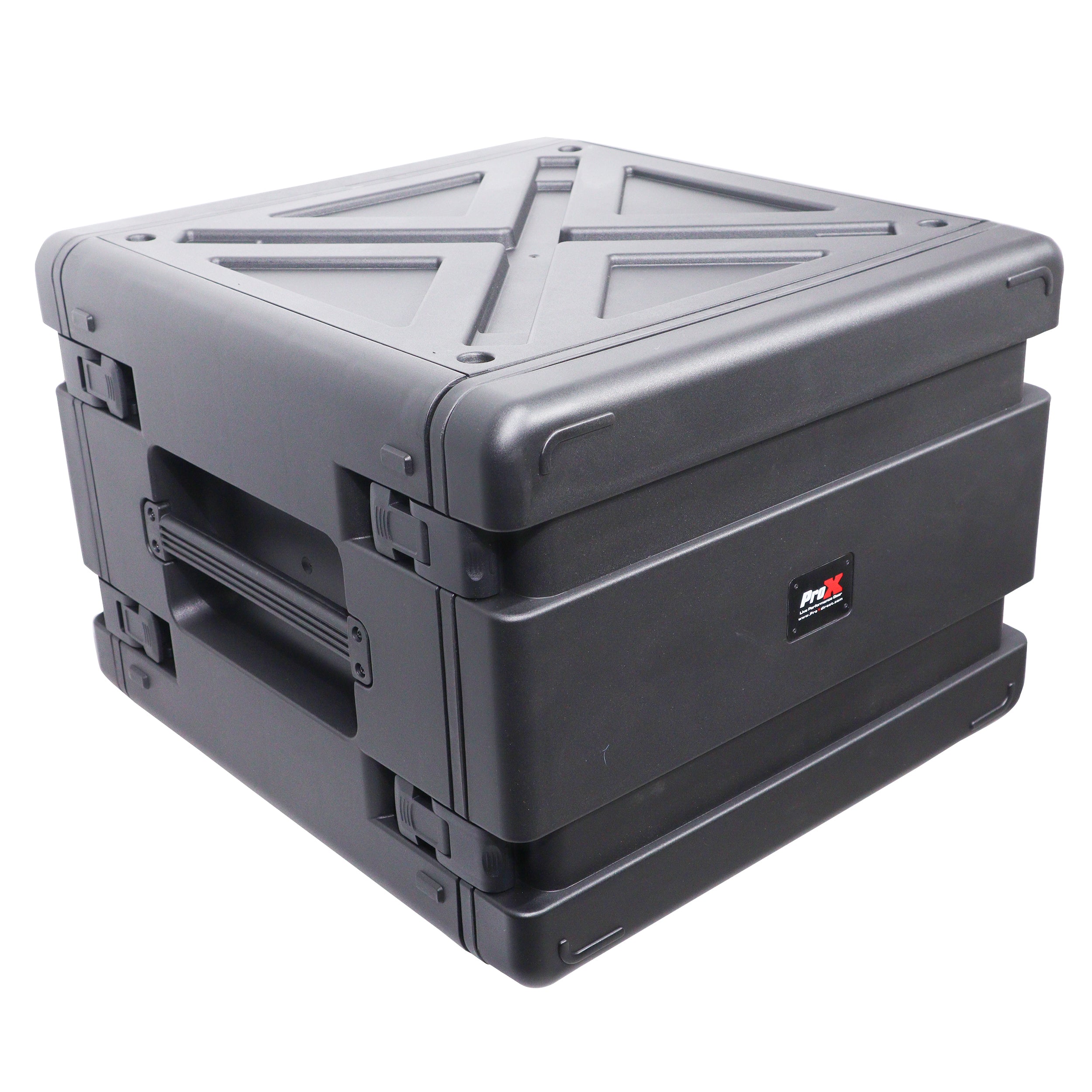 ProX UltronX Watertight 8U Rack Space Molded Plastic Case - 18" Depth Front Rail to Rail