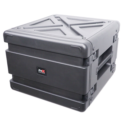 ProX UltronX Watertight 8U Rack Space Molded Plastic Case - 18" Depth Front Rail to Rail