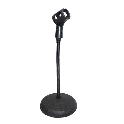 ProX Gooseneck Desktop Microphone Stand With 6" Round Base