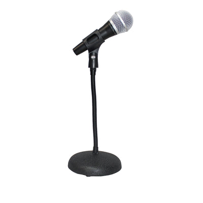 ProX Gooseneck Desktop Microphone Stand With 6" Round Base