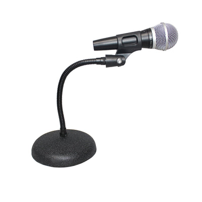 ProX Gooseneck Desktop Microphone Stand With 6" Round Base