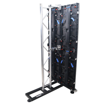 ProX Ground Support Stabilizing 1M / 3.28ft T-Base for LED Screen Wall Stacking for F32 or 12-inch Bolt Truss Segments