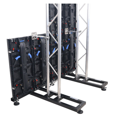 ProX Ground Support Stabilizing 1M / 3.28ft T-Base for LED Screen Wall Stacking for F32 or 12-inch Bolt Truss Segments