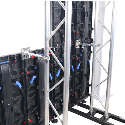 ProX Ground Support Stabilizing 1M / 3.28ft T-Base for LED Screen Wall Stacking for F32 or 12-inch Bolt Truss Segments