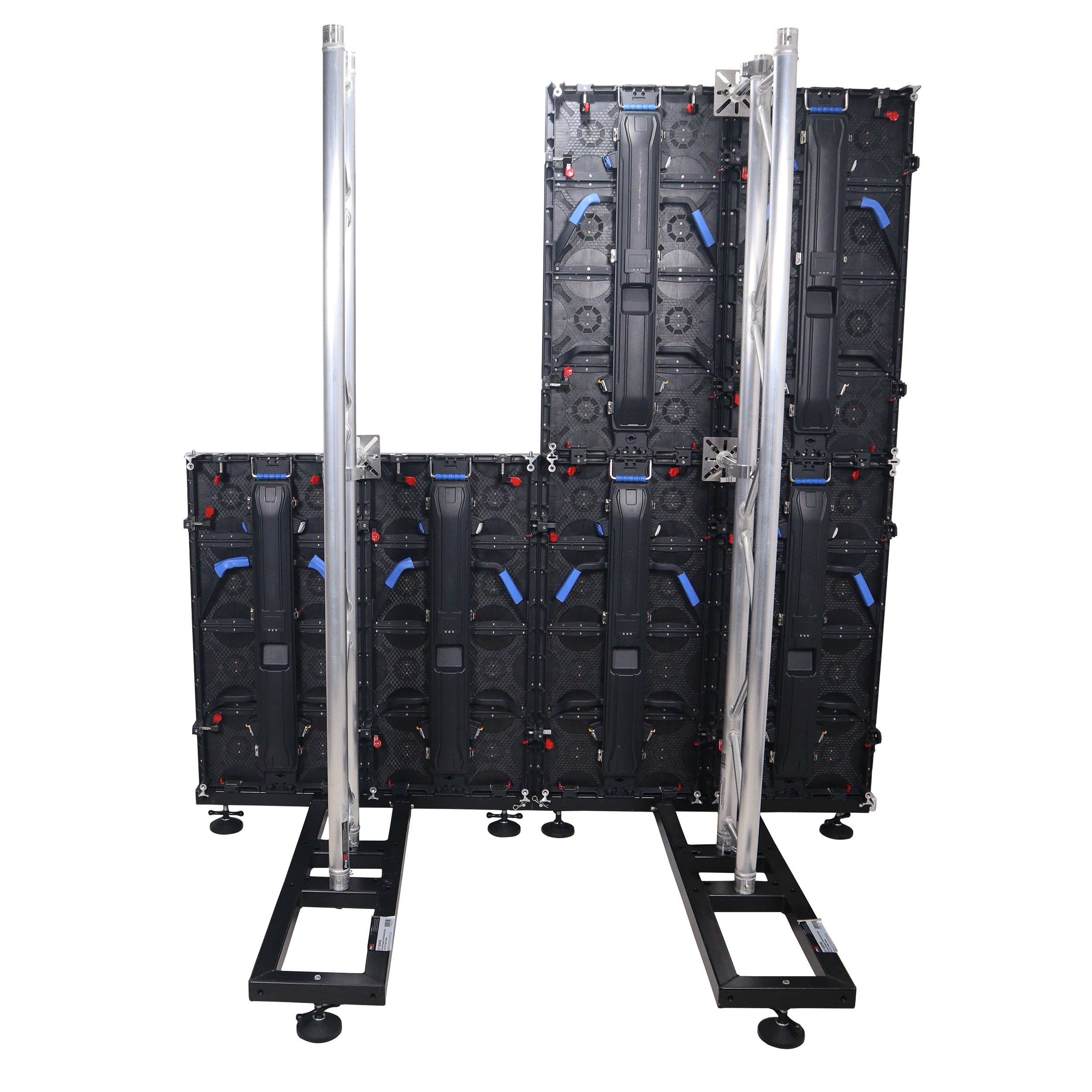 ProX Ground Support Stabilizing 1M / 3.28ft T-Base for LED Screen Wall Stacking for F32 or 12-inch Bolt Truss Segments