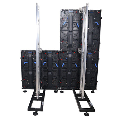 ProX Ground Support Stabilizing 1M / 3.28ft T-Base for LED Screen Wall Stacking for F32 or 12-inch Bolt Truss Segments
