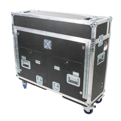 ProX Yamaha TF5 Flip-Ready Hydraulic Console Easy Retracting Lifting Flight Case and wheels incl Laptop Monitor Arm