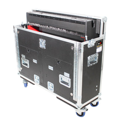 ProX ChamSys MagicQ MQ250 Flip-Ready Hydraulic Console Easy Retracting Lifting Flight Case with wheels