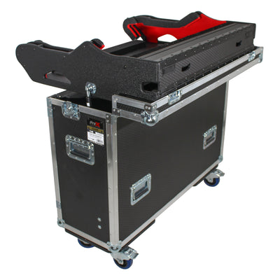 ProX ChamSys MagicQ MQ250 Flip-Ready Hydraulic Console Easy Retracting Lifting Flight Case with wheels