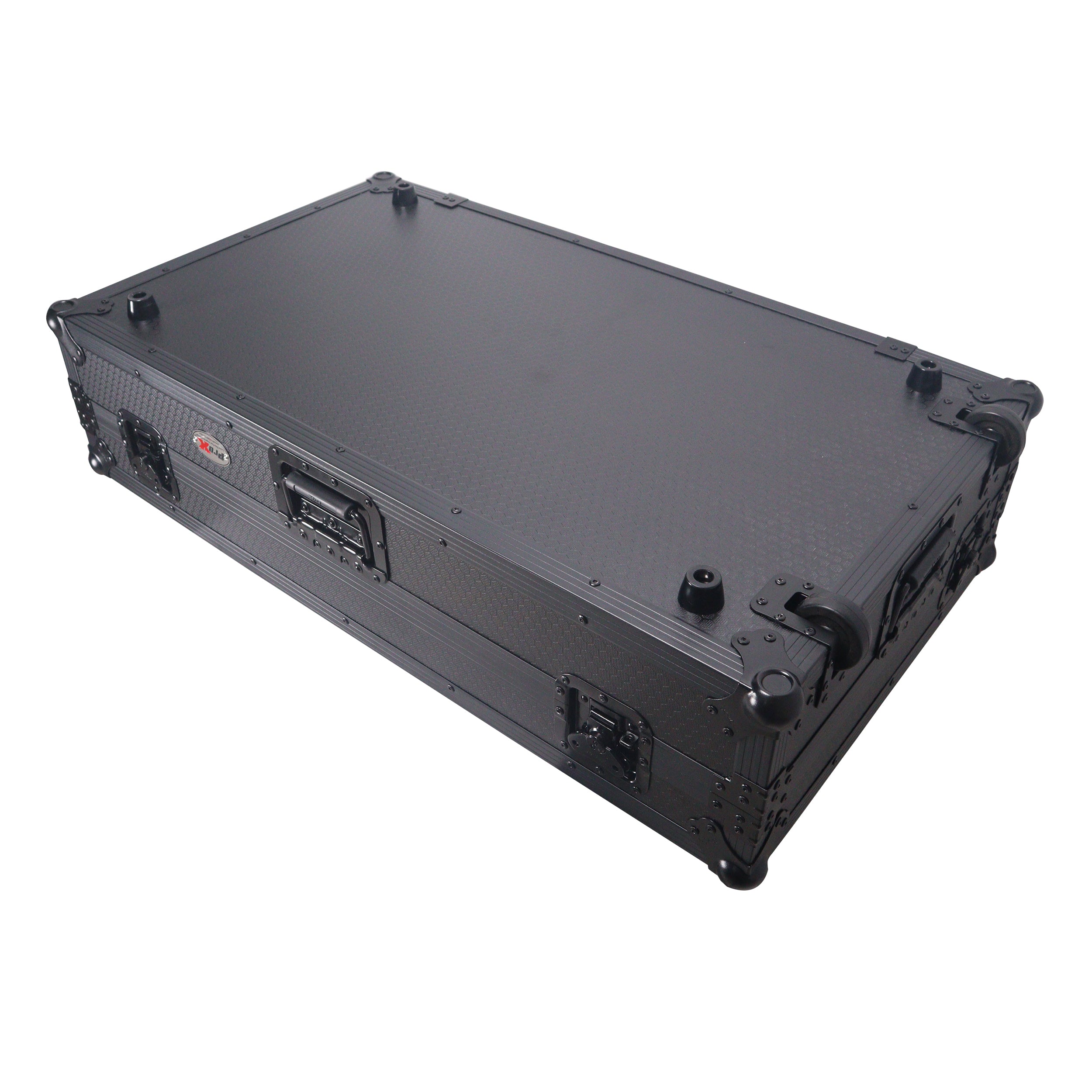 ProX ATA Style Flight Case for Pioneer DDJ-REV7 DJ Controller with Wheels and 1U Rackspace Black Finish
