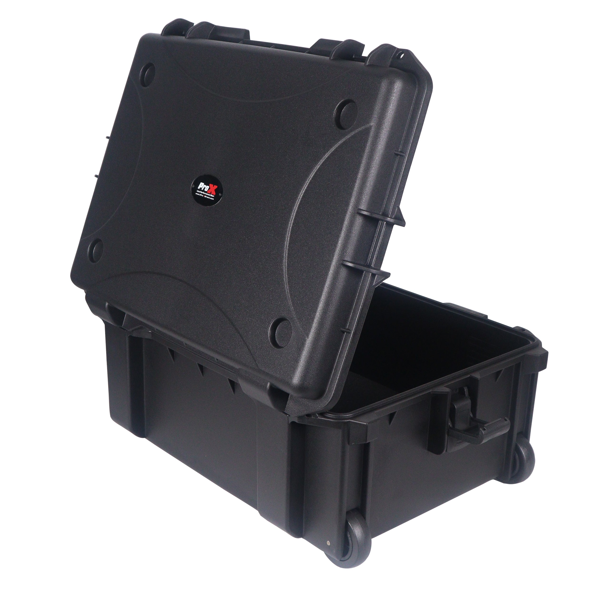 ProX UltronX MEDIUM Water Resistant ABS Molded Portable Storage Case for Audio Camera Tactical includes cut pluck foam - 14x19x7.5