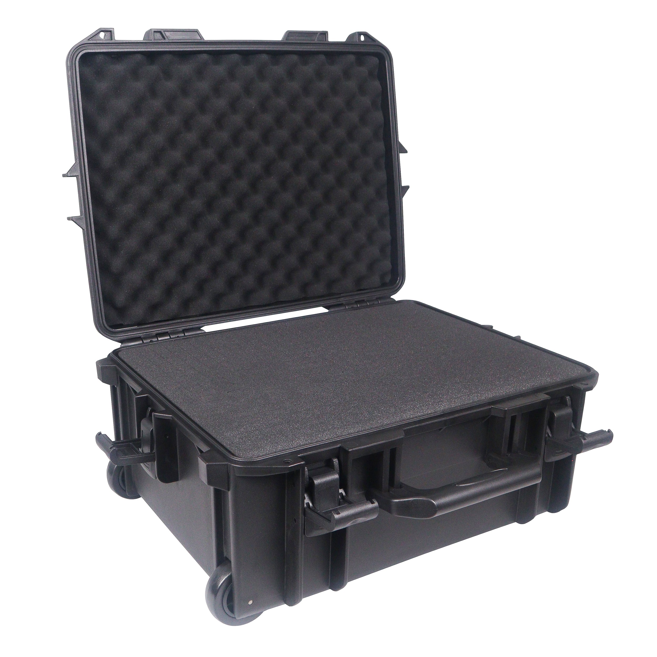 ProX UltronX MEDIUM Water Resistant ABS Molded Portable Storage Case for Audio Camera Tactical includes cut pluck foam - 14x19x7.5